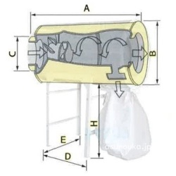 穀物乾燥機用集塵機 ダストル CA-6042/送料無料